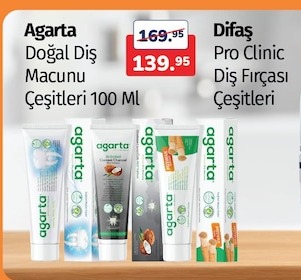 Agarta Doğal Diş Macunu Çeşitleri 100 Ml