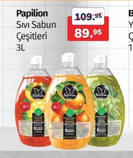 Papilion Sıvı Sabun Çeşitleri 3L