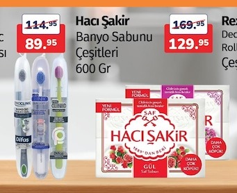 Hacı Şakir Banyo Sabunu Çeşitleri 600 Gr