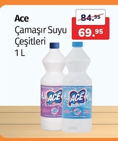 Ace Çamaşır Suyu Çeşitleri 1 L