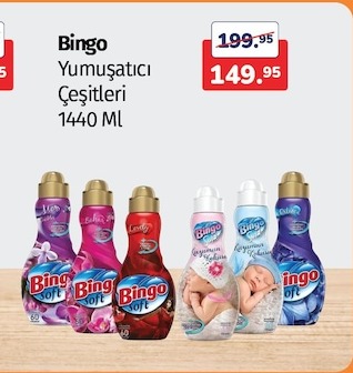 Bingo Yumuşatıcı Çeşitleri 1440 Ml