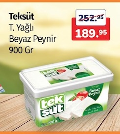 Teksüt T. Yağlı Beyaz Peynir 900 Gr