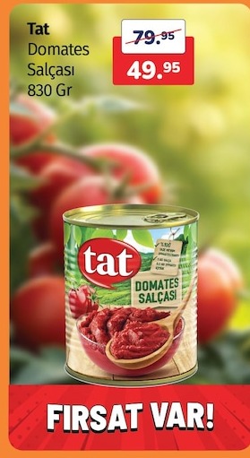 Tat Domates Salçası 830 Gr