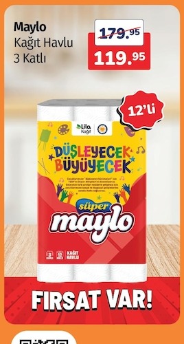 Maylo Kağıt Havlu 3 Katlı 12'Li