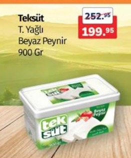 Teksüt T. Yağlı Beyaz Peynir 900 Gr