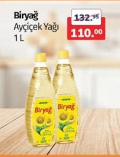Biryağ Ayçiçek Yağı 1 L