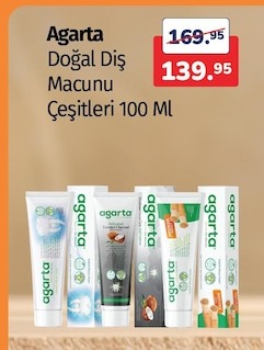 Agarta Doğal Diş Macunu Çeşitleri 100 Ml