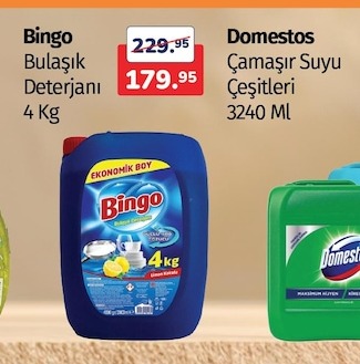 Bingo Bulaşık Deterjanı 4 Kg