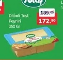 Yayla Dilimli Toast Peyniri 350 Gr