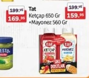 Tat Ketçap 650 Gr + Mayonez 560 Gr