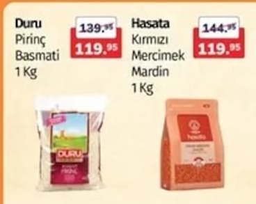 Duru Pirinç Basmati 1 Kg