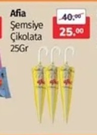 Afia Şemsiye Çikolata 25Gr