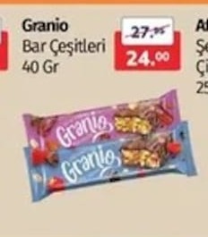 Granio Bar Çeşitleri 40 Gr