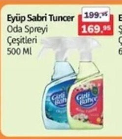 Eyüp Sabri Tuncer Oda Spreyi Çeşitleri 500 Ml