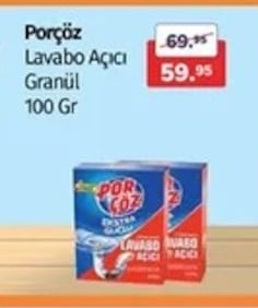 Porçöz Lavabo Açıcı Granül 100 Gr