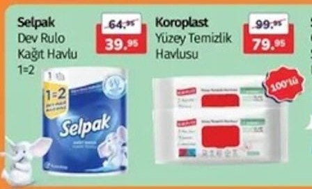 Selpak Dev Rulo Kağıt Havlu 1=2