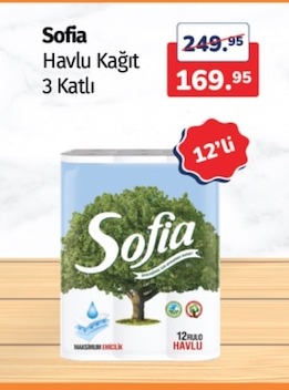 Sofia Havlu Kağıt 3 Katlı