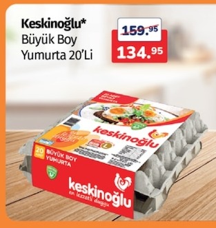 Keskinoglu Büyük Boy Yumurta 20'Li
