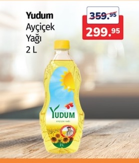 Yudum Ayçiçek Yağı 2 L
