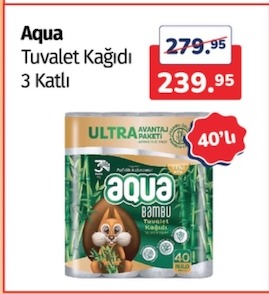 Aqua Tuvalet Kağıdı 3 Katlı