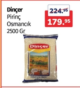 Dinçer Pirinç Osmancık 2500 Gr