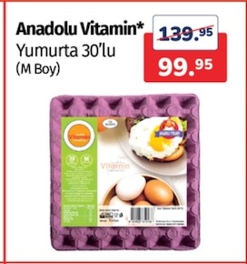 Anadolu Vitamin Yumurta 30Lu (M Boy)