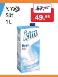 Y. Yağlı Süt 1L
