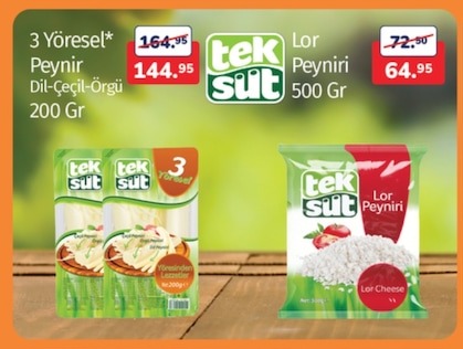 3 Yöresel Peynir Dil-Geçil-Örgü 200 Gr Ve Tek Süt Lor Peyniri 500 Gr