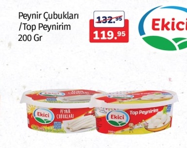 Ekici Peynir Cubuklari / Top Peynirim 200 Gr