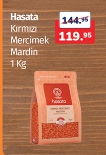 Hasata Kırmızı Mercimek Mardin 1 Kg