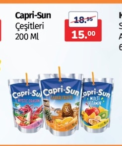 Capri-Sun Çeşitleri 200 Ml