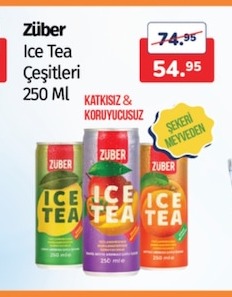 Züber Ice Tea Çeşitleri 250 Ml