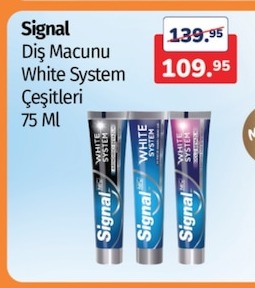 Signal Diş Macunu White System Çeşitleri 75 Ml