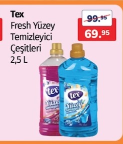 Tex Fresh Yüzey Temizleyici Çeşitleri 2.5 L