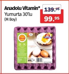 Anadolu Vitamin Yumurta 30'Lu (M Boy)