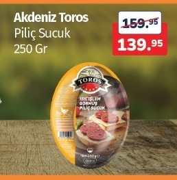 Akdeniz Toros Piliç Sucuk 250 Gr