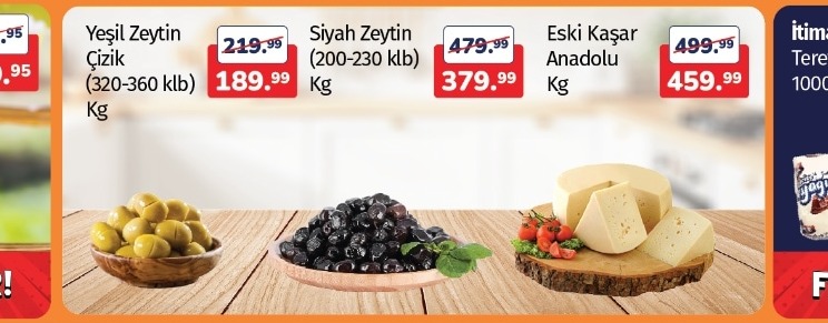 Yeşil Zeytin Çizik 320-360 Kilo Kg