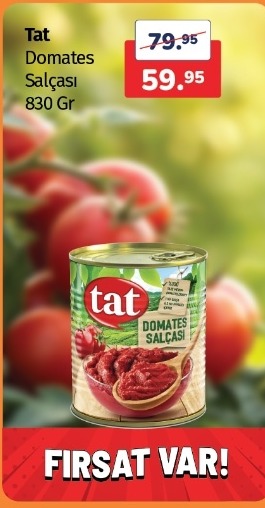 Tat Domates Salçası 830 Gr