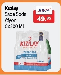 Kızılay Sade Soda Afyon 6X200 Ml