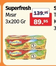 Superfresh Mısır 3X200 Gr