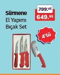 Sürmene El Yapımı Bıçak Set