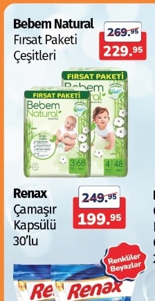 Bebem Natural Fırsat Paketi Çeşitleri