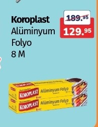 Koroplast Alüminyum Folyo 8 M