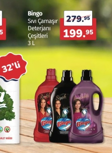 Bingo Sivi̇ Çamaşir Deterjani Çeşitleri 3 L