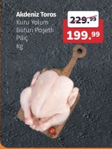 Akdeniz Toros Kuru Yolum Bütün Poşetli Piliç Kg
