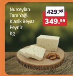 Nurceylan Tam Yağlı Klasik Beyaz Peynir Kg