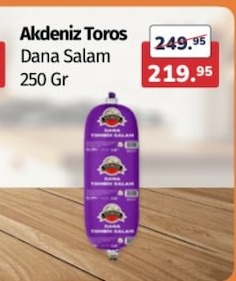 Akdeniz Toros Dana Salam 250 Gr