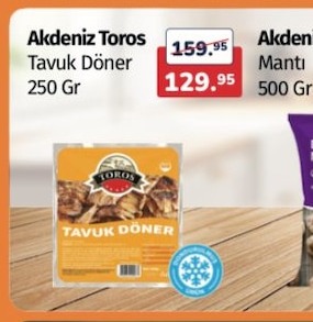 Akdeniz Toros Tavuk Döner 250 Gr