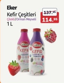 Eker Kefir Çeşitleri Çilekli/Orman Meyveli 1L