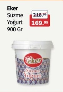 Eker Süzme Yoğurt 900 Gr